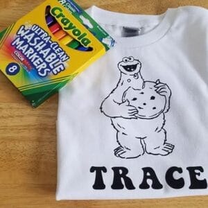 Cookie Monster Coloring Shirt