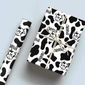Cow Print Wrapping Paper