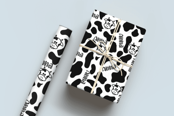 Cow Print Wrapping Paper