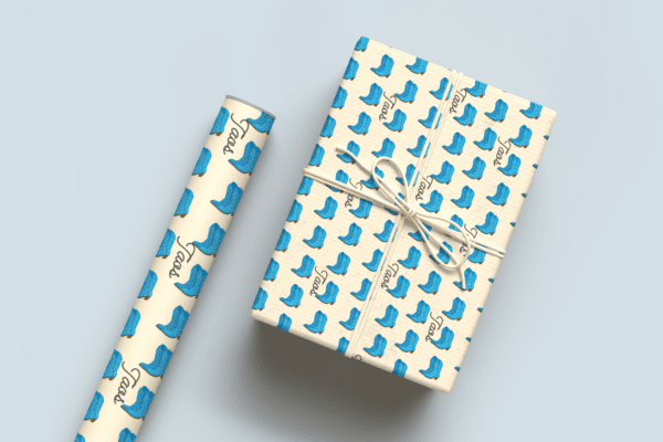Cowboy Boots Wrapping Paper