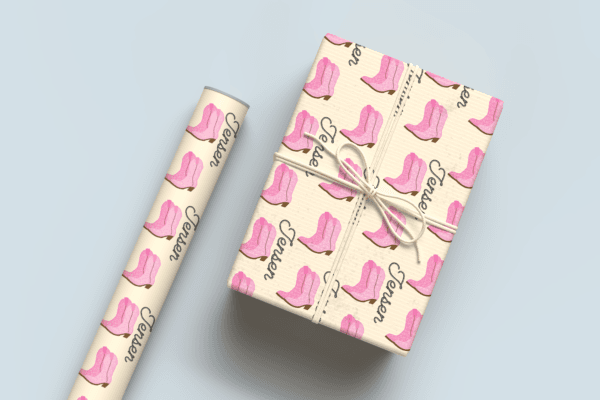 Cowgirl Boots Wrapping Paper