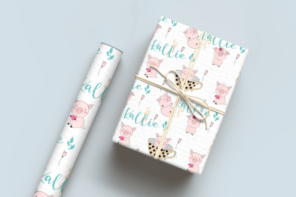 Cute Pig Wrapping Paper