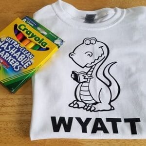 Cuto Dino Coloring Shirt