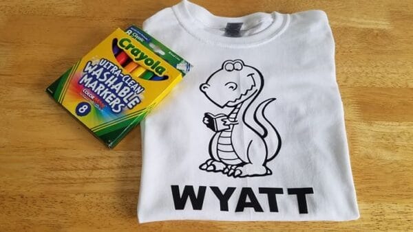 Cuto Dino Coloring Shirt