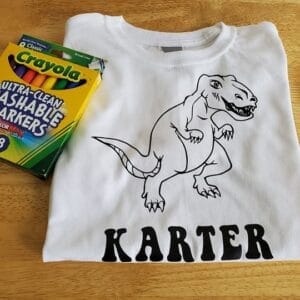 Dinosaur Coloring Shirt