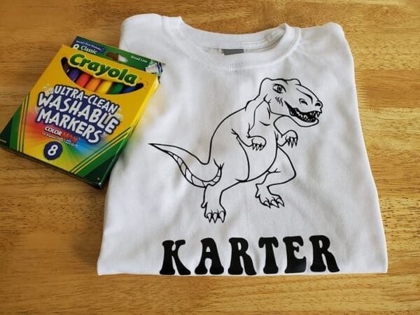 Dinosaur Coloring Shirt