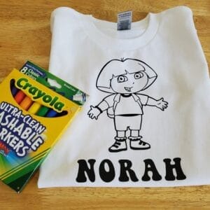 Dora Coloring Shirt