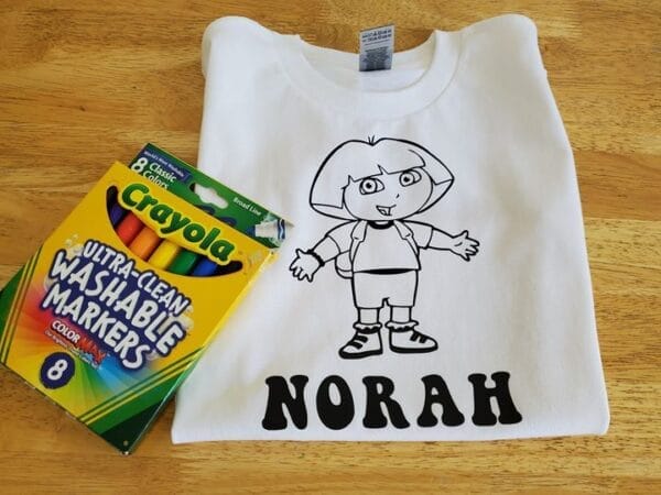 Dora Coloring Shirt