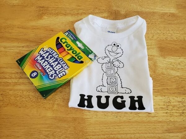 Elmo Coloring Shirt