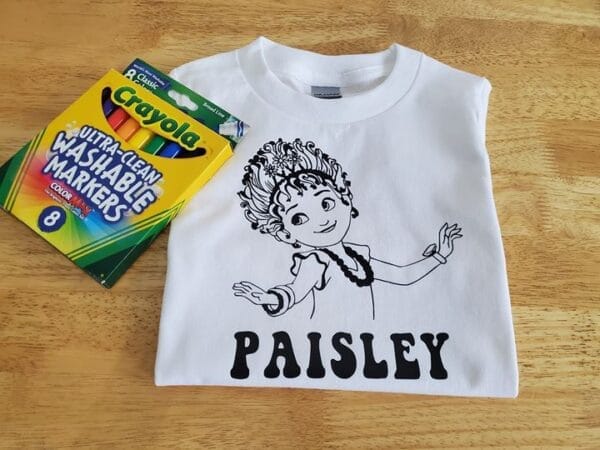Fancy Nancy Coloring Shirt