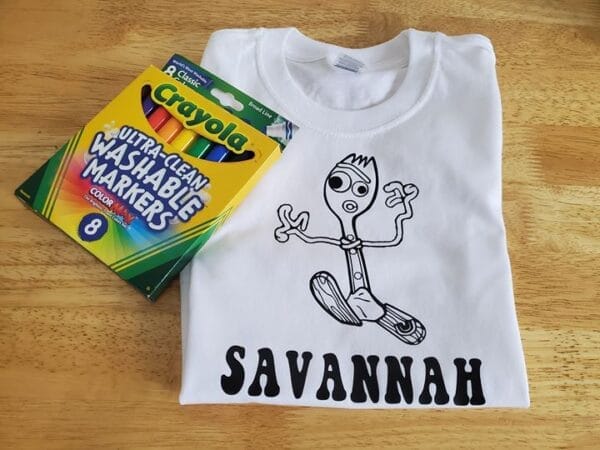 Forky Coloring Shirt