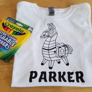Fortnite Llama Coloring Shirt