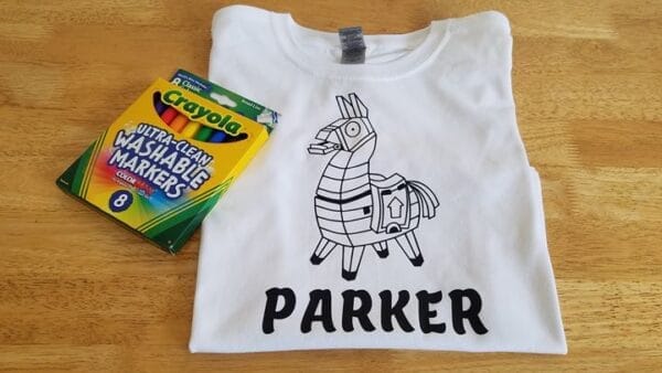 Fortnite Llama Coloring Shirt