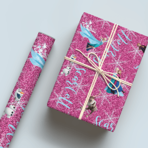 Frozen Glitter Wrapping Paper
