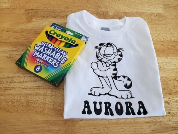 Garfield Coloring Shirt