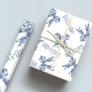 Grandmillenial Bow Wrapping Paper