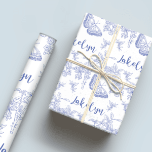 Grandmillenial Butterfly Wrapping Paper