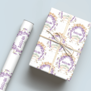 Grand Millennial Purple Wrapping Paper