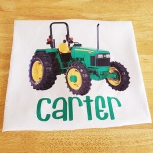 Green Tractor Pillow Case