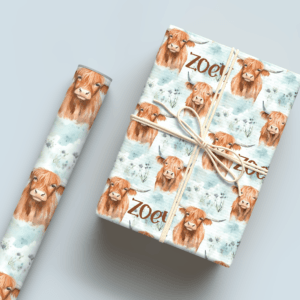Higland Cow Wrapping Paper