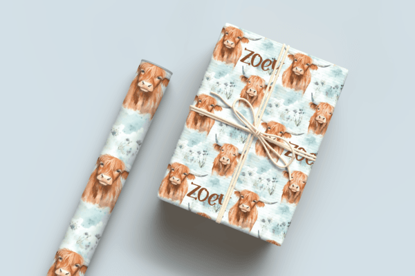 Higland Cow Wrapping Paper