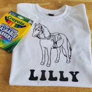 Horse 2 Coloring Shirt