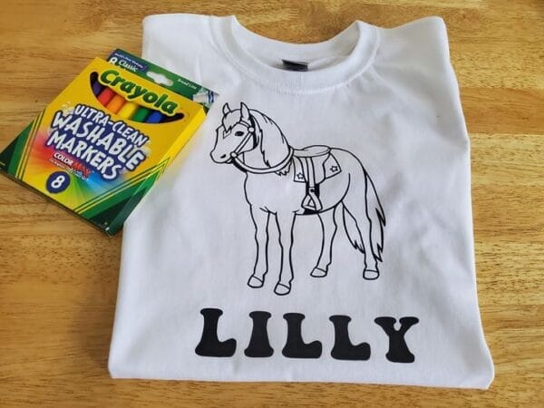 Horse 2 Coloring Shirt