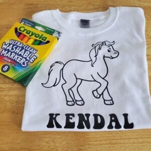 Horse Coloring Shirt