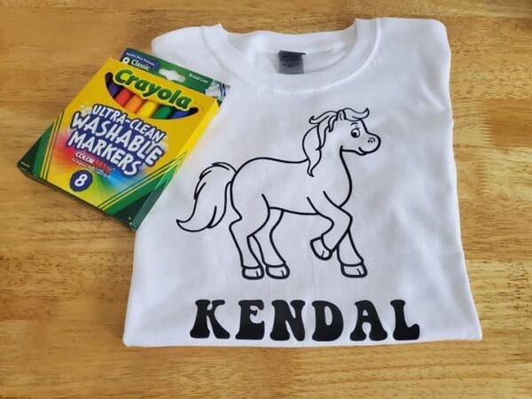 Horse Coloring Shirt