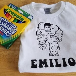 Hulk Coloring Shirt