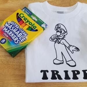 Luigi Coloring Shirt