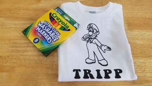 Luigi Coloring Shirt