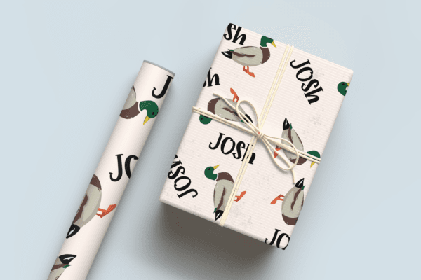 Christmas Mallard Duck Wrapping Paper