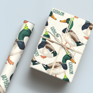 Mallard Duck Birthday Wrapping Paper