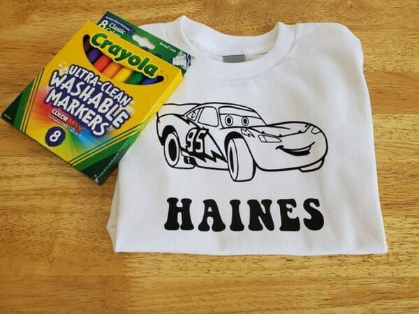 McQueen Coloring Shirt