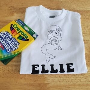 Mermaid Coloring Shirt
