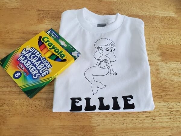 Mermaid Coloring Shirt