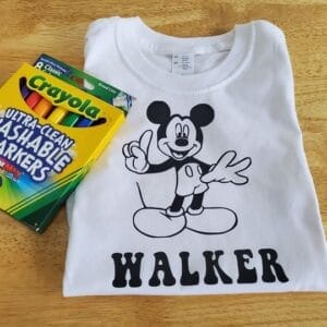 Washable Coloring Shirts
