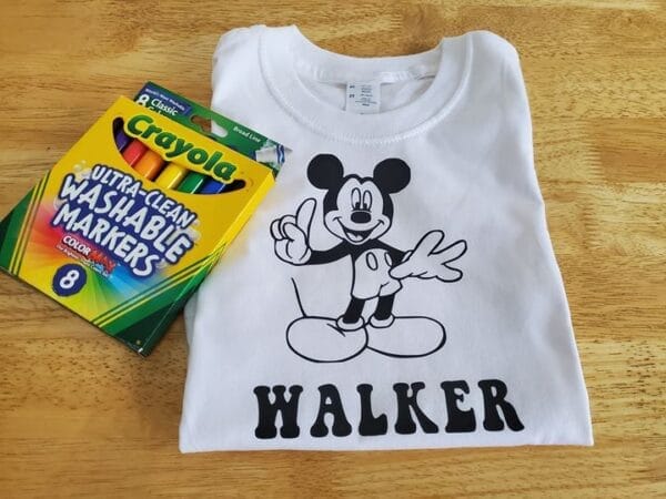 Mickey Mouse Coloring Shirt