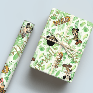 Mickey Safari Wrapping Paper