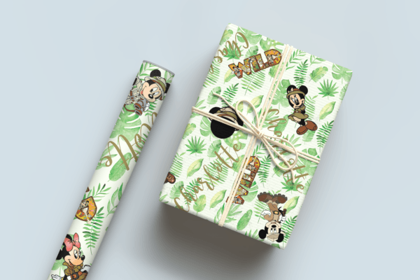 Mickey Safari Wrapping Paper