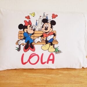 Mickey and Minnie Pillow Case