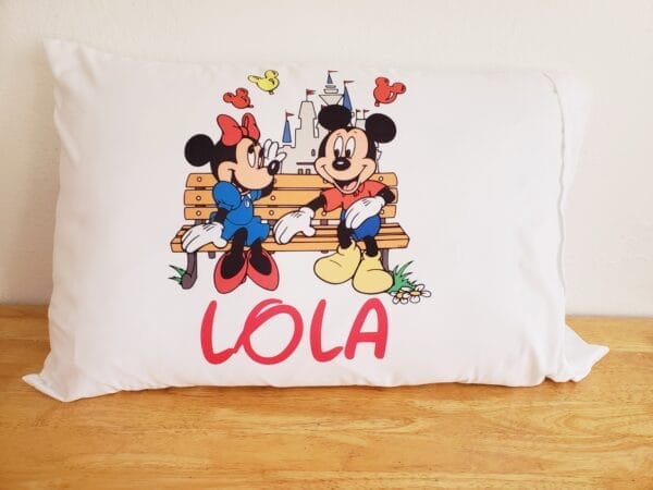 Mickey and Minnie Pillow Case