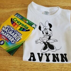 Minnie Mouse Coloring Shirt