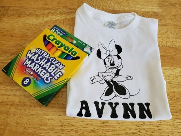 Minnie Mouse Coloring Shirt