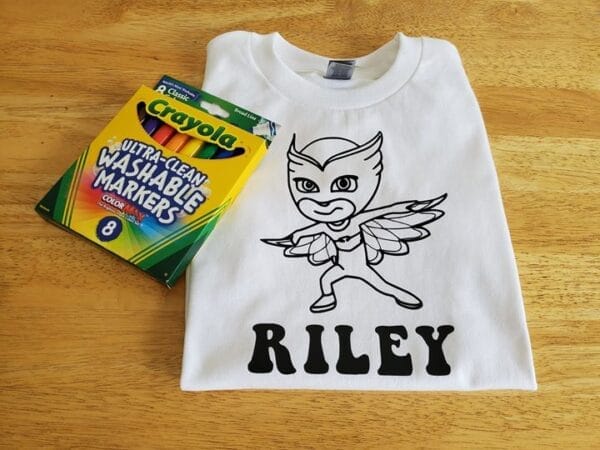 Owelette Coloring Shirt
