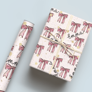 Pink Bows Wrapping Paper