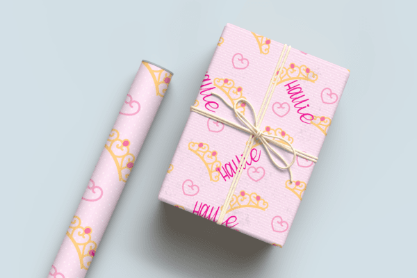 Princess Crown Wrapping Paper