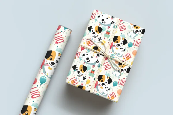 Birthday Puppy Wrapping Paper