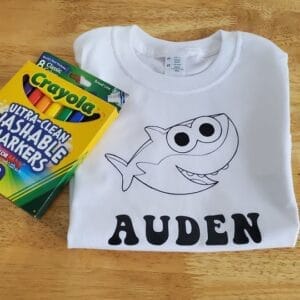 Shark Coloring Shirt